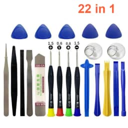 Professional 26 in 1 Cell Phone Repair Tool Kits Screwdrivers with Screen Opening Pry Bar Suction Cup for iPhone Samsung Xiaomi