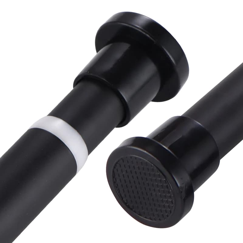 80-240CM Adjustable Curtain Rod No Drilling Telescopic Shower Curtain Pole for Balcony Bathroom Wardrobe Rod Clothes Drying Rack