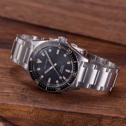 Baltany S3080 Mens Automatic Vintage Dive Watch 39mm Retro Sapphire Glowing 200M Waterproof Ocean Swimming Steel Bracelet Dress