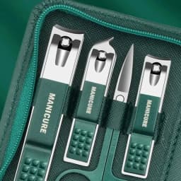 9 Pcs Portable Nail Clipper Multi Kit with Cuticle Trimmer Toenail Scissors Ear Nail File Tweezers Suitable for Travel Home