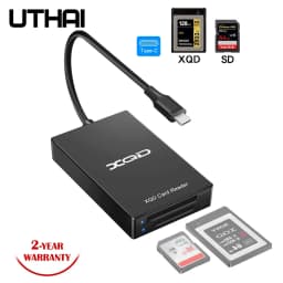 UTHAI Q02 Rocketek Multi-Function Type-c To XQD Card Reader USB 3.0 Card Reader M/G Memory Card Supports Speeds Up to 5Gbps