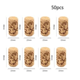 50 100 Pcs Wine Corks Stopper Reusable Functional Portable Sealing Stopper for Bottle Bar Tools Kitchen AccessoriesWine Bottle