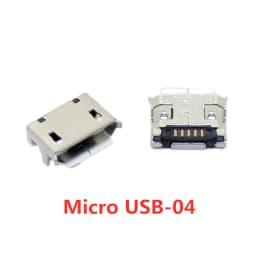 10pcs/Lot  Micro USB 5 Pin SMT Socket Connector Type B Female Placement SMD DIP USB Charging Connectors