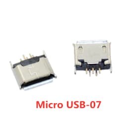 10pcs/Lot  Micro USB 5 Pin SMT Socket Connector Type B Female Placement SMD DIP USB Charging Connectors