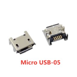 10pcs/Lot  Micro USB 5 Pin SMT Socket Connector Type B Female Placement SMD DIP USB Charging Connectors