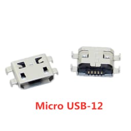10pcs/Lot  Micro USB 5 Pin SMT Socket Connector Type B Female Placement SMD DIP USB Charging Connectors