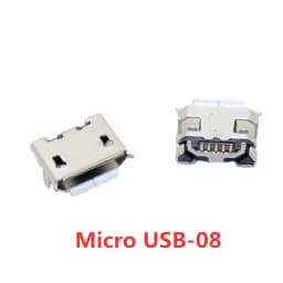10pcs/Lot  Micro USB 5 Pin SMT Socket Connector Type B Female Placement SMD DIP USB Charging Connectors