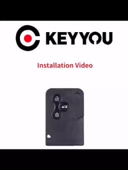 KEYYOU 3 Button Smart Remote Car Key For Renault Clio Logan Megane 2 3 Koleos Scenic 2003-2008 Card With Emergency Insert Blade