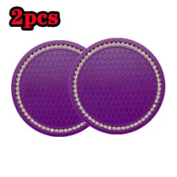 Car Coaster Water Cup Bottle Holder Anti-slip Pad Mat Silica Gel Waterproof For Interior Decoration Car Styling Accessories