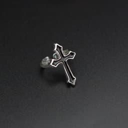 1PC Vintage Black Big Cross Open Ring For Women Party Jewelry Men Trendy Gothic Metal Color Finger Ring Anillo
