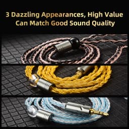 QKZ T1 200 Core 8 Strand OFC Copper Silver Plated Earphone Upgrade Cable KZ C Pin QDC Pin for EDX PRO ZSN PRO Castor TRN MT1 CCA
