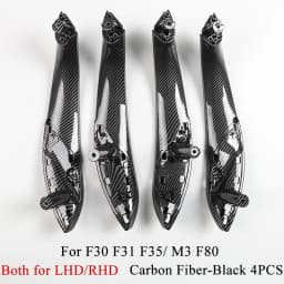 RHD LHD Carbon Fiber Car Inner Door Pull Handle Trim Cover for BMW 3 4 Series F30 F31 F32 F33 F34 F35 F36 F80 F82 F83 2013-2018