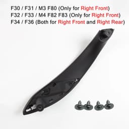RHD LHD Carbon Fiber Car Inner Door Pull Handle Trim Cover for BMW 3 4 Series F30 F31 F32 F33 F34 F35 F36 F80 F82 F83 2013-2018