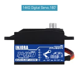 INJORA Metal Gear 14KG INJS014 Digital Low Profile Servo for 1/10 RC On-Road Touring Drift Car Tamiya Kyosho Helicopter Model