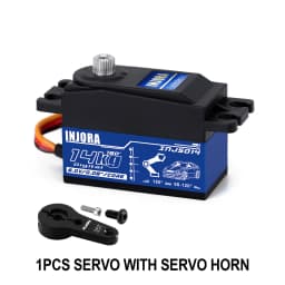 INJORA Metal Gear 14KG INJS014 Digital Low Profile Servo for 1/10 RC On-Road Touring Drift Car Tamiya Kyosho Helicopter Model