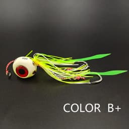 60g/80g/100g/ Metal Tenya Madai  Kabura Jig  deep sea slow jig head with skirt  lead lureluminous  Fishing Bait  inchiku