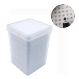 200PCS Pink/White Eyelash Glue Remover Wipe Lint-Free Cotton Wipes Glue Bottle Mouth Cleaning Paper Cleaner Pads with Box