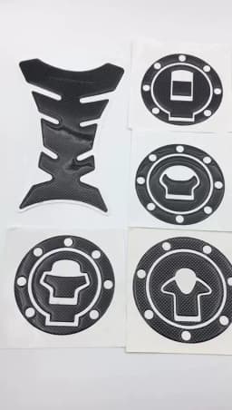 Motorcycle Racing Carbon Fiber Fuel Gas Cap Cover Tank Protector Pad Sticker Decals For Yamaha R1 R6 FZ6R FZ1S FAZER FZ6 FZ8 XJ6