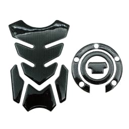 Motorcycle Racing Carbon Fiber Fuel Gas Cap Cover Tank Protector Pad Sticker Decals For Yamaha R1 R6 FZ6R FZ1S FAZER FZ6 FZ8 XJ6