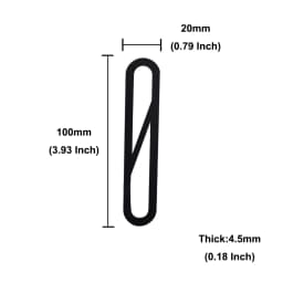 4 Inch 100mm Self Adhesive Big Modern Door Number for Exterior House Apartment Plaque Mailbox Address Digits Sticker Sign Black