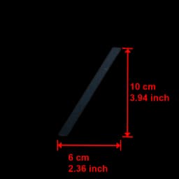 4 Inch 100mm Self Adhesive Big Modern Door Number for Exterior House Apartment Plaque Mailbox Address Digits Sticker Sign Black