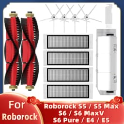 Fit For Xiaomi Mi Robot Vacuum Cleaner 1 / 1S SDJQR01RR SDJQR02RR Roborock E2 E3 E4 E5 S4 Max S5 Main Side Brush Filter