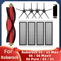 Fit For Xiaomi Mi Robot Vacuum Cleaner 1 / 1S SDJQR01RR SDJQR02RR Roborock E2 E3 E4 E5 S4 Max S5 Main Side Brush Filter