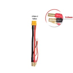 Lipo Lithium Battery Charging Wire 2S 4MM/5MM 7.4v 7.6v Balance Head T/ XT60/EC5/XT90/TRX For Cars DIY Model Toys Silicone Cable