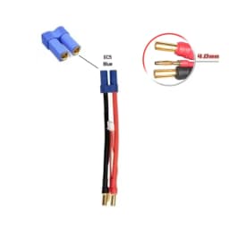Lipo Lithium Battery Charging Wire 2S 4MM/5MM 7.4v 7.6v Balance Head T/ XT60/EC5/XT90/TRX For Cars DIY Model Toys Silicone Cable