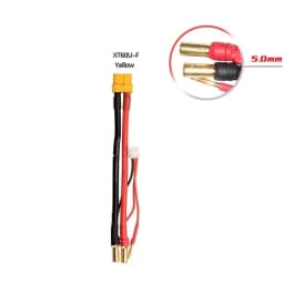 Lipo Lithium Battery Charging Wire 2S 4MM/5MM 7.4v 7.6v Balance Head T/ XT60/EC5/XT90/TRX For Cars DIY Model Toys Silicone Cable