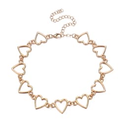 New Hollow Korean Sweet Love Heart Choker Necklace Statement Girlfriend Gift Cute Bicolor Necklace Jewelry Collier Femme 2022