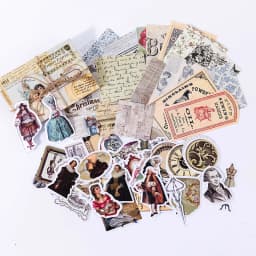 60pcs/1lot Kawaii Stationery Stickers Retro Memory Room Series Junk Journal Diary Decorative Mobile Stickers Scrapbooking DIY