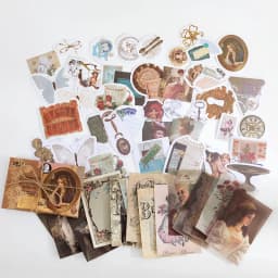 60pcs/1lot Kawaii Stationery Stickers Retro Memory Room Series Junk Journal Diary Decorative Mobile Stickers Scrapbooking DIY