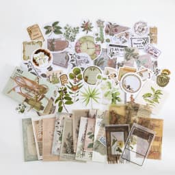 60pcs/1lot Kawaii Stationery Stickers Retro Memory Room Series Junk Journal Diary Decorative Mobile Stickers Scrapbooking DIY