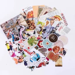 60pcs/1lot Kawaii Stationery Stickers Retro Memory Room Series Junk Journal Diary Decorative Mobile Stickers Scrapbooking DIY
