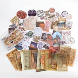 60pcs/1lot Kawaii Stationery Stickers Retro Memory Room Series Junk Journal Diary Decorative Mobile Stickers Scrapbooking DIY