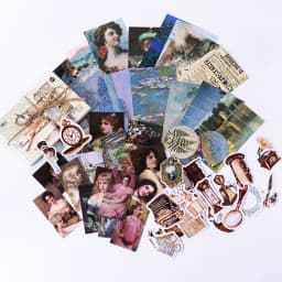 60pcs/1lot Kawaii Stationery Stickers Retro Memory Room Series Junk Journal Diary Decorative Mobile Stickers Scrapbooking DIY
