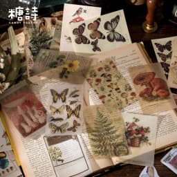 60pcs/1lot Kawaii Stationery Stickers Retro Memory Room Series Junk Journal Diary Decorative Mobile Stickers Scrapbooking DIY