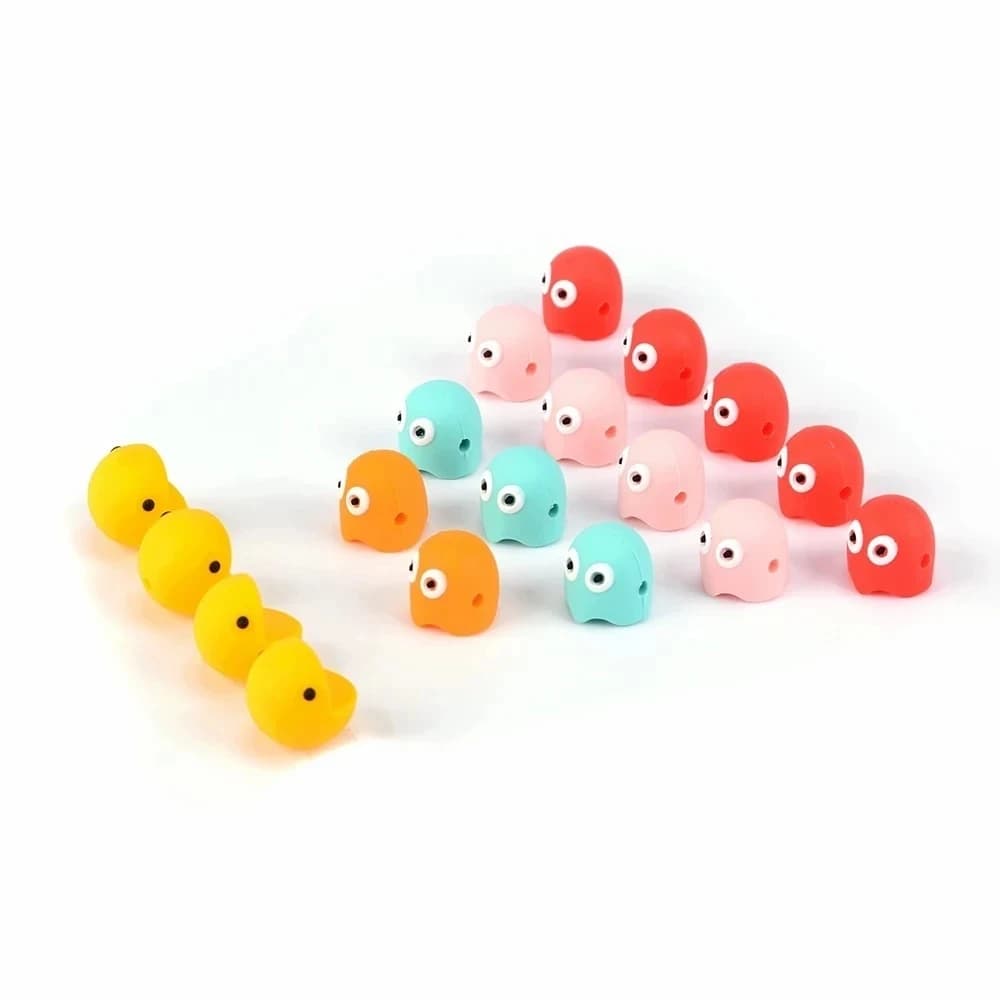 LOFCA 5pcs Ghost Bead Silicone BPA Free DIY For Silicone Jewelry Bracelet Necklace Accessories for making Make bracelets