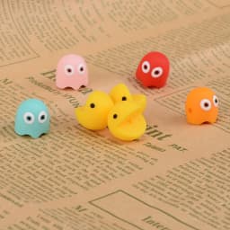 LOFCA 5pcs Ghost Bead Silicone BPA Free DIY For Silicone Jewelry Bracelet Necklace Accessories for making Make bracelets