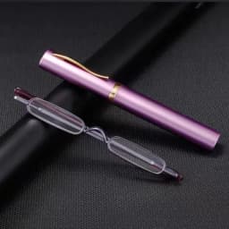 IENJOY Small Reading Glasses With Metal Case Men Women Reading Glasses Mini Portable Pen Presbyopic Glasses 2.0 1.0 1.5 2.5