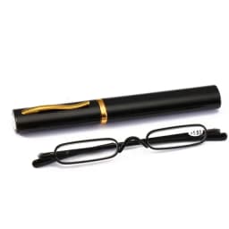 IENJOY Small Reading Glasses With Metal Case Men Women Reading Glasses Mini Portable Pen Presbyopic Glasses 2.0 1.0 1.5 2.5