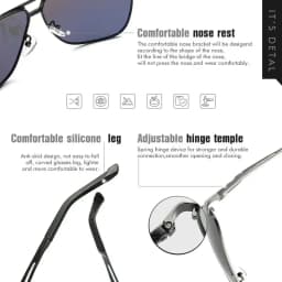 1PC Top Aluminum Magnesium Square Polarized Photochromic Sunglasses Men Sun Glasses Safety Driving Oculos De Sol Masculino