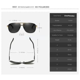 1PC Top Aluminum Magnesium Square Polarized Photochromic Sunglasses Men Sun Glasses Safety Driving Oculos De Sol Masculino