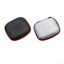 Earphone Storage Bag Square Headset Box Indoor Outdoor Travelling Earphones Storaging Case Accessories with Zipper