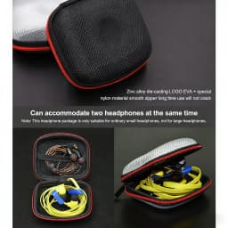 Earphone Storage Bag Square Headset Box Indoor Outdoor Travelling Earphones Storaging Case Accessories with Zipper
