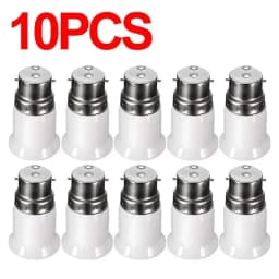 1/10pcs Led Lamp Adapter B22 To E27 Bulb Sockets Converter Lamps Base Conversion Holder Converter Light Bulbs Socket Accessories