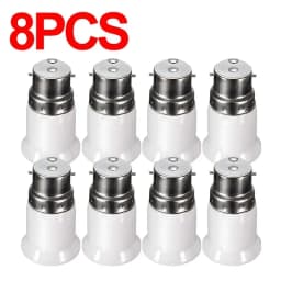 1/10pcs Led Lamp Adapter B22 To E27 Bulb Sockets Converter Lamps Base Conversion Holder Converter Light Bulbs Socket Accessories