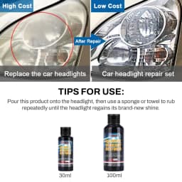 Headlight Restoration Polishing Headlamp Scratch Remover Repair Cleaning Paste Remove Oxidation Headlight Polish Liquid LHB-16