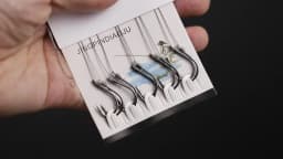 Ackibbik 50pcs Small Size Fishing Hooks With PE Line 3#-12# Pre Tied Fishing Hooks String Hook Sub-line Hook for Carp Fishing